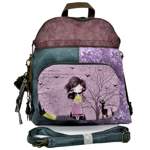 Sweet Candy hátizsák, oldaltáska 35 cm - Erdő lelke