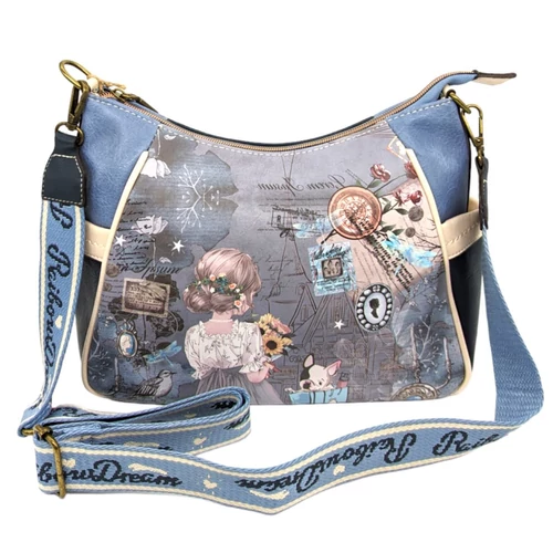 Raibow Dream by Sweet Candy Umhängetasche, Schultertasche 35 cm - Blumenstrauß, blau