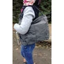 Kép 6/6 - Sötétszürke-shopper-táska-vállon-pakkoljhu