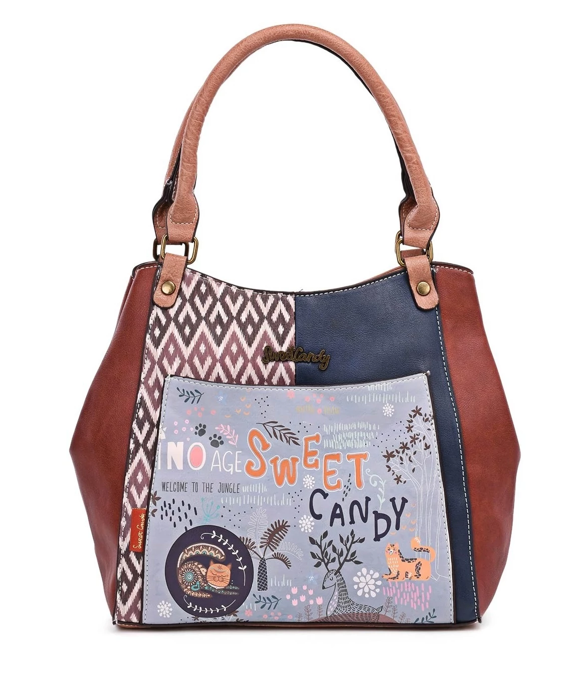 Sweet Candy Dzsungel kézitáska, válltáska 28 cm - Kék