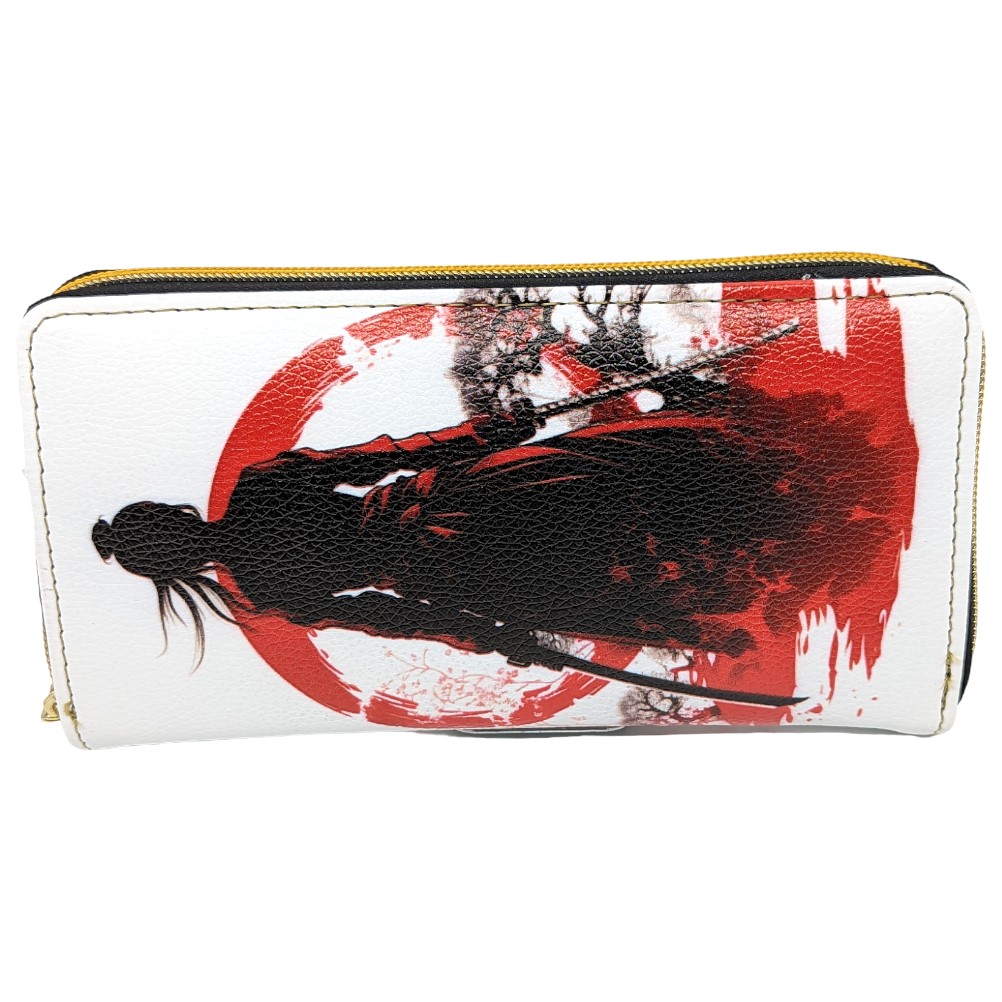 Moonga Samurai pénztárca, piros - fehér 19 cm
