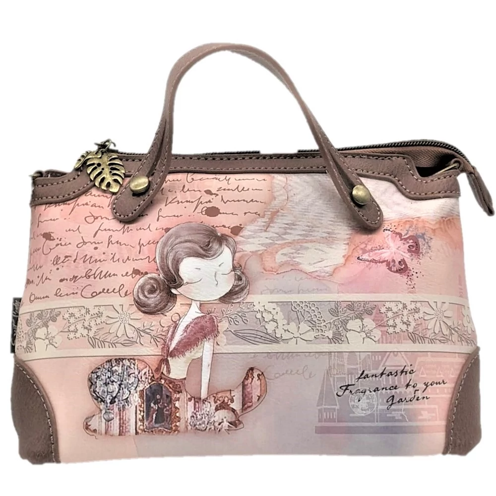 Sweet Candy oldaltáska, kézitáska 25 cm - Rózsaszín álom