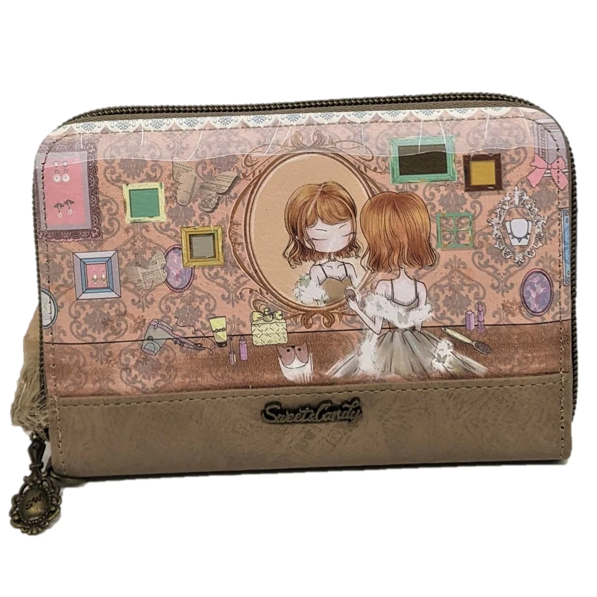 Sweet Candy dobozos pénztárca 16 cm - Narancssárga