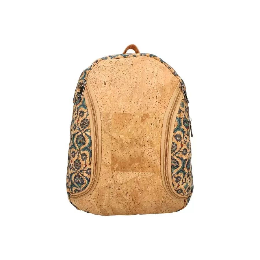 Parafa hátizsák 32 cm - Zöld növénymintás