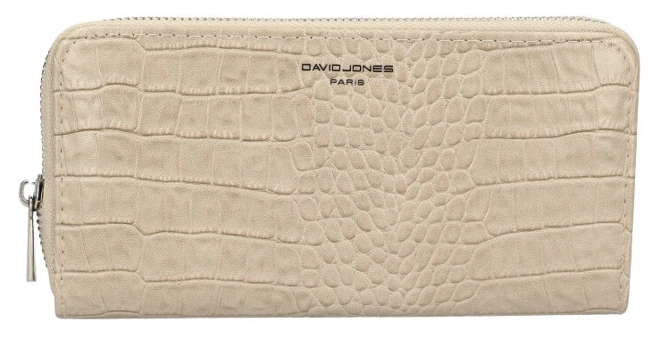 David Jones női pénztárca 20 cm - Bézs, krokodilmintás