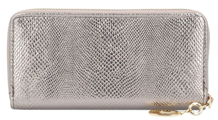 Női pénztárca 19,5 cm - Bronz, kígyóbőr mintás