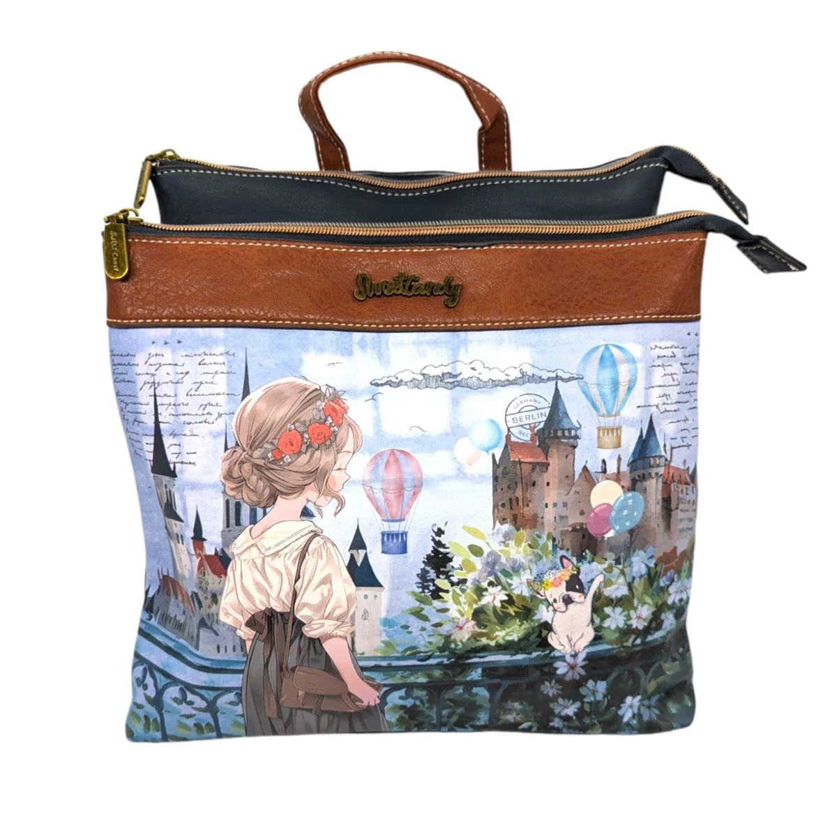 Sweet Candy Városi Hangulatok hátizsák 29 cm - Kék 