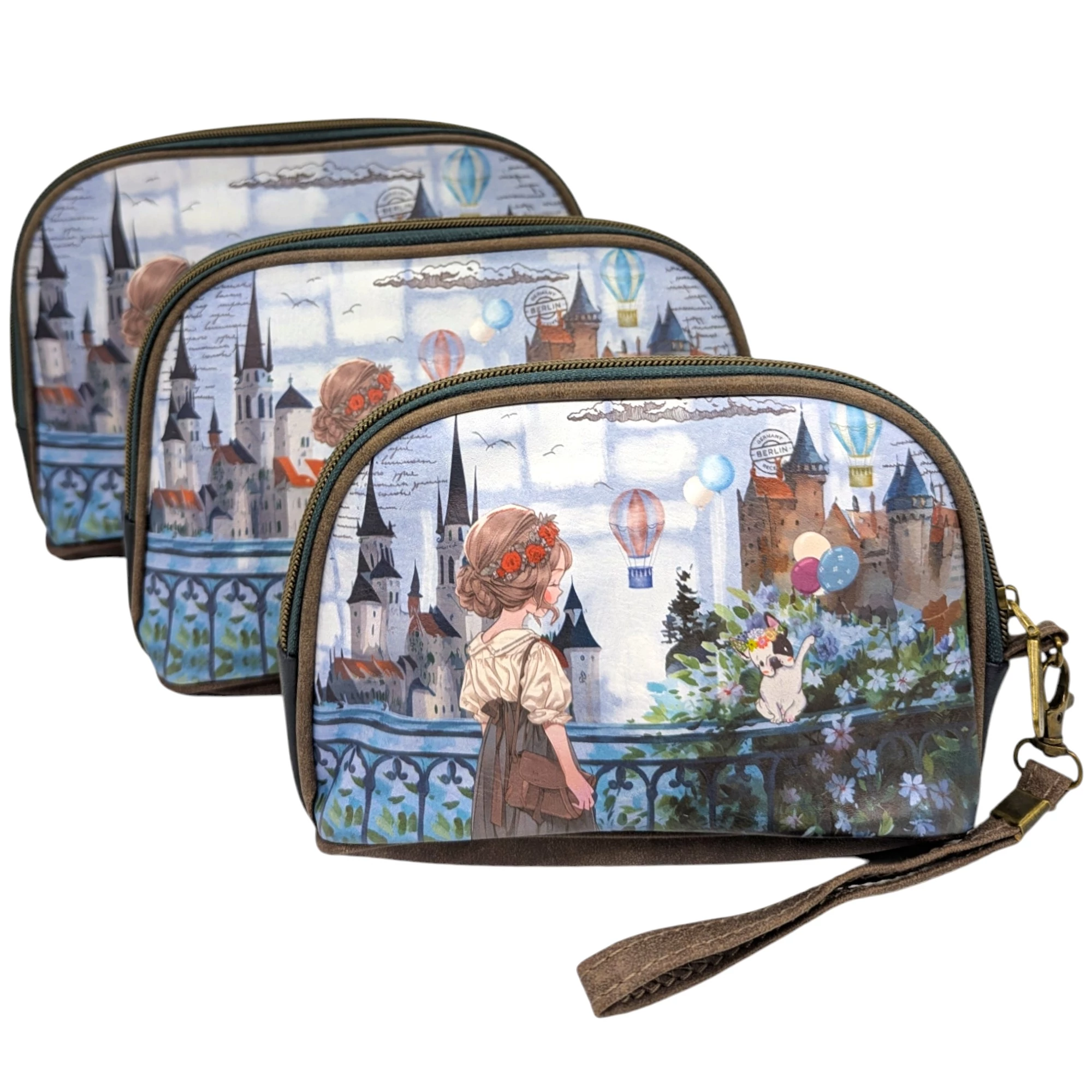Sweet Candy Urbane Stimmung Kosmetiktaschen Set 3-teilig - Blau