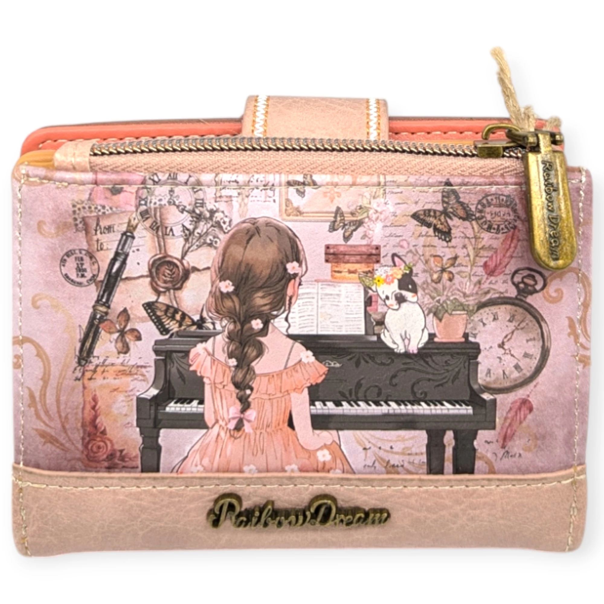 Raibow Dream by Sweet Candy Geldbörse 13 cm - Pianistin, Beige