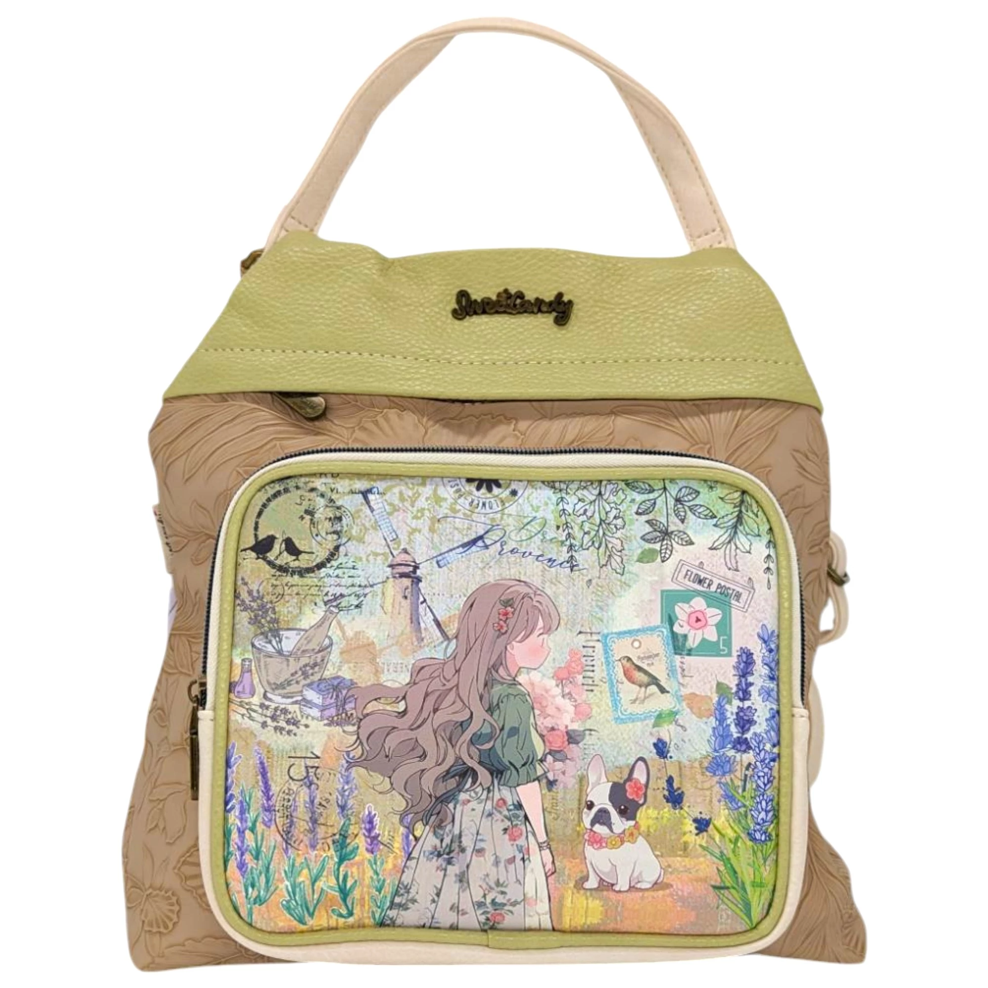 Sweet Candy Vintage Life Rucksack 31 cm - Lavendel, Grün