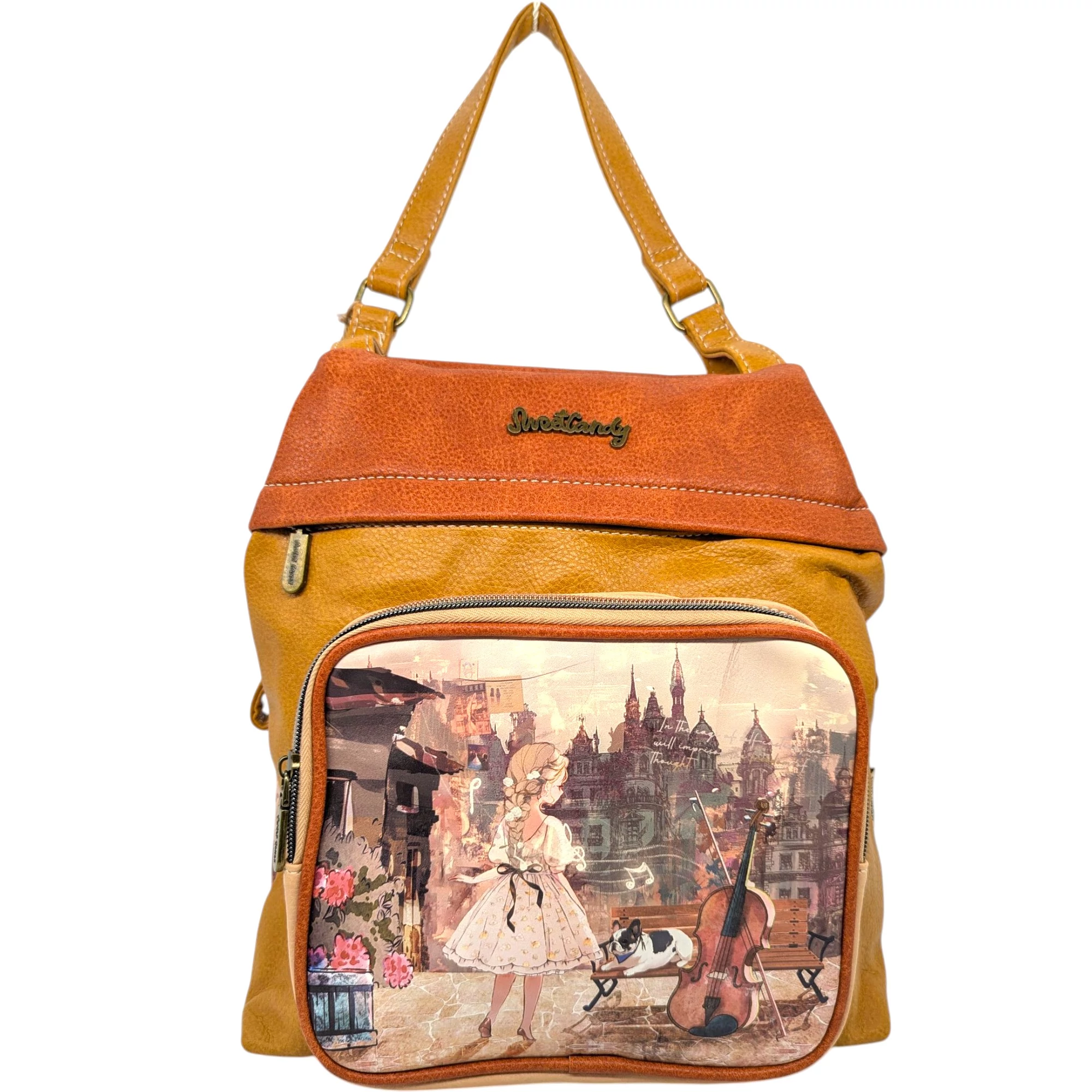Sweet Candy Vintage Life hátizsák 31 cm - Hinta, bézs