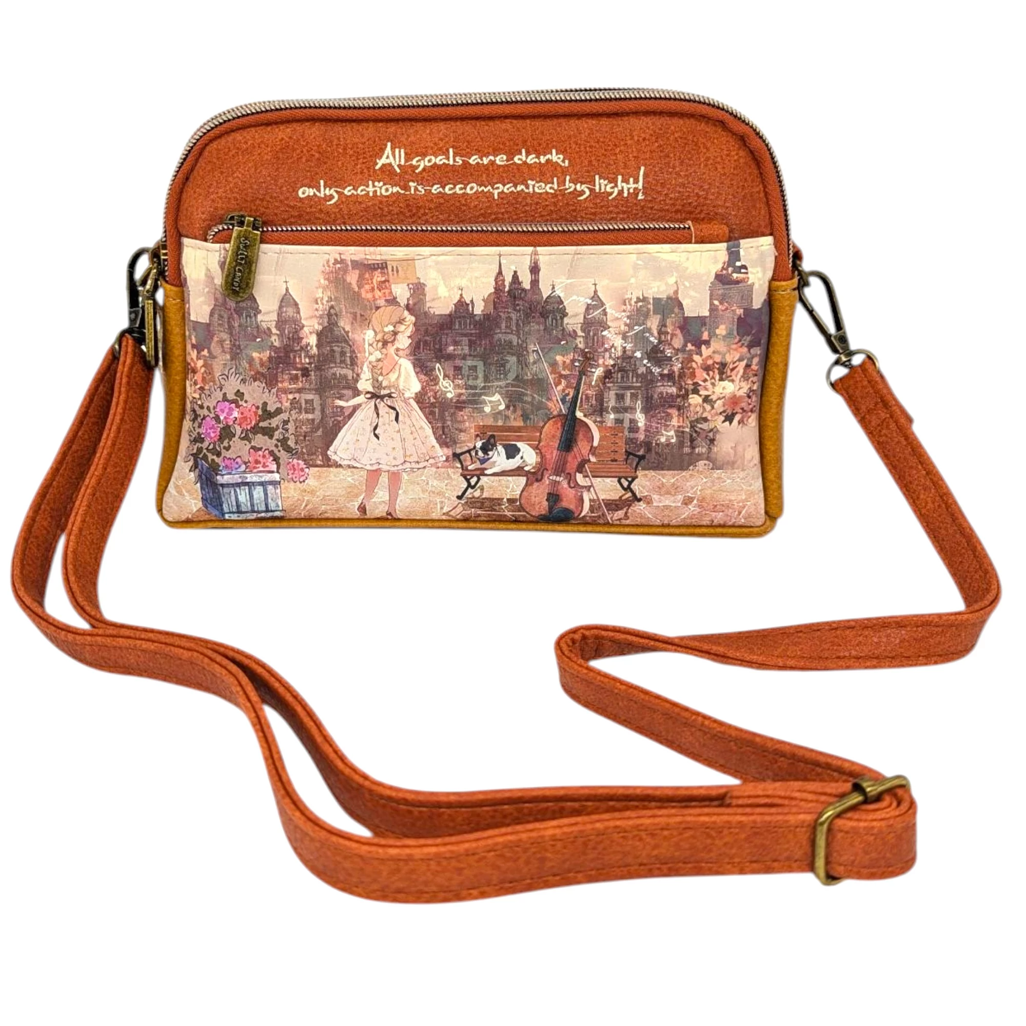 Sweet Candy Arts női válltáska, oldaltáska 23 cm - Zene