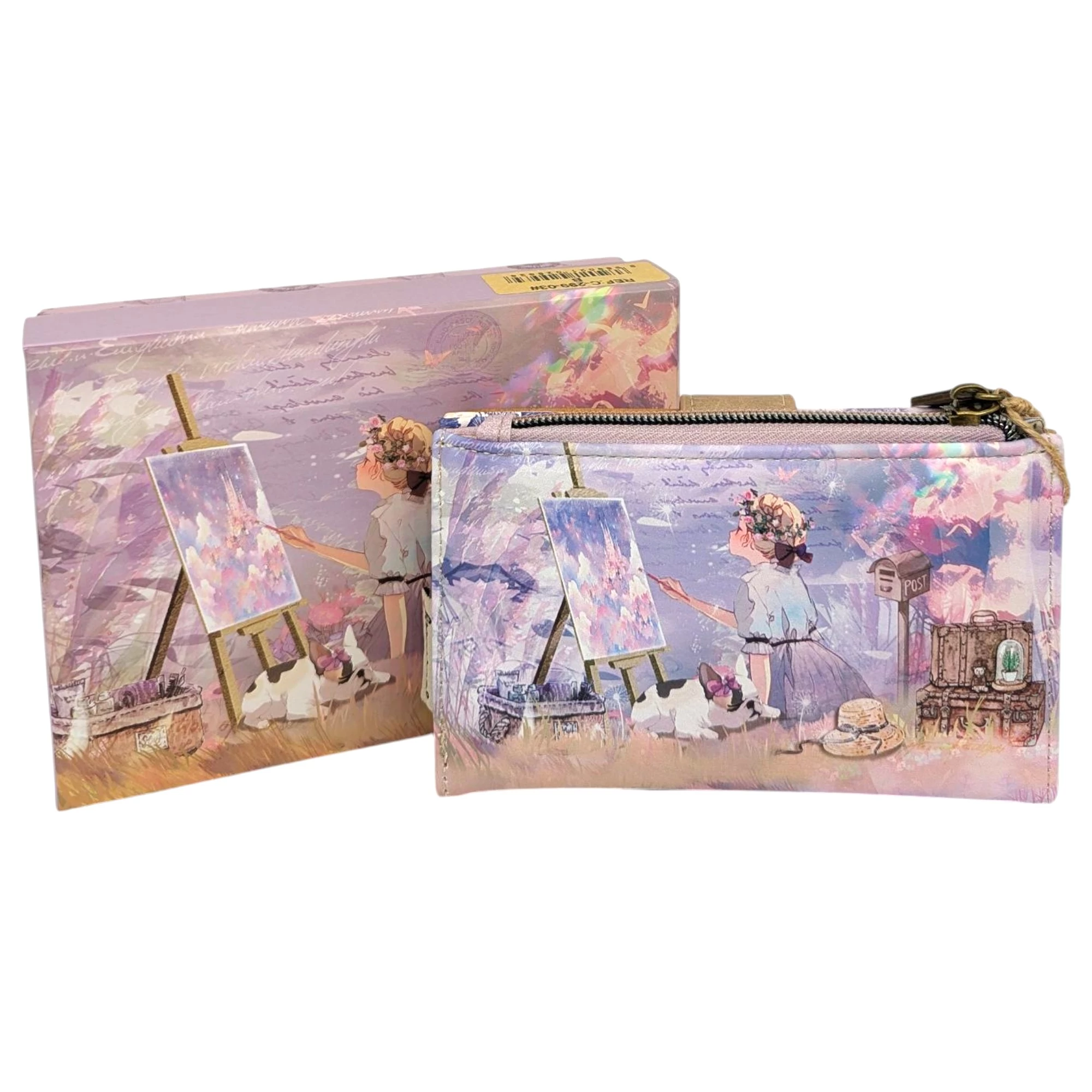 Sweet Candy Arts lila pénztárca dobozban 15,5 cm - Festészet