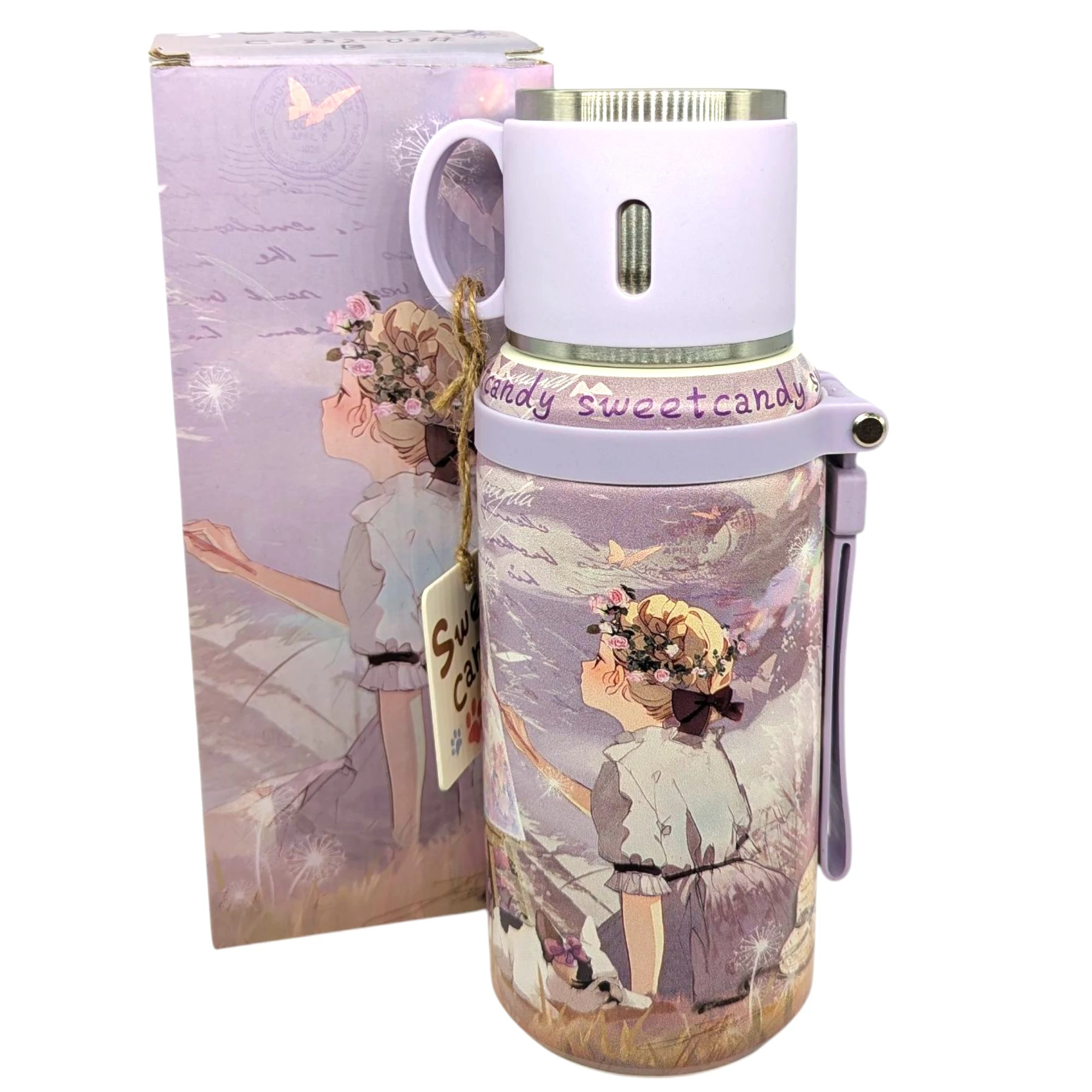 Sweet Candy Arts termosz bögrével 500 ml - Festészet