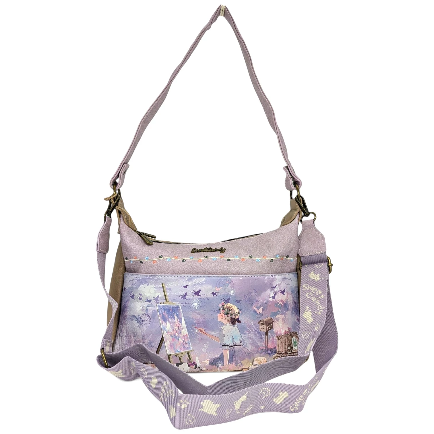 Sweet Candy Arts oldaltáska, válltáska 34 cm - Festészet